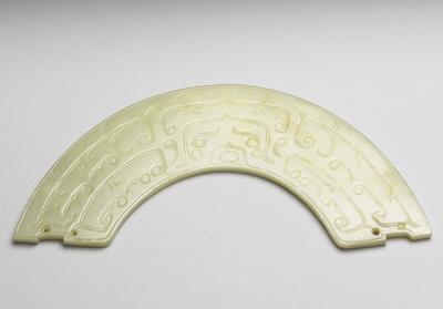 图片[2]-Jade huang arc-shaped pendant, middle Western Zhou dynasty, c. 10th-9th century BCE-China Archive